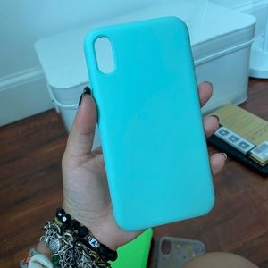 Iphone XR Like new blue silicone phone case